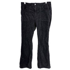 Pilcro Anthropologie Women 32 The Icon Corduroy Pants Dark Brown Flare Leg Disco